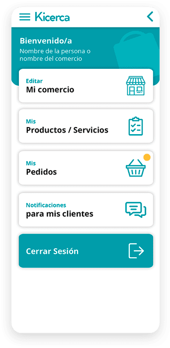 Entrada del comercio Kicerca